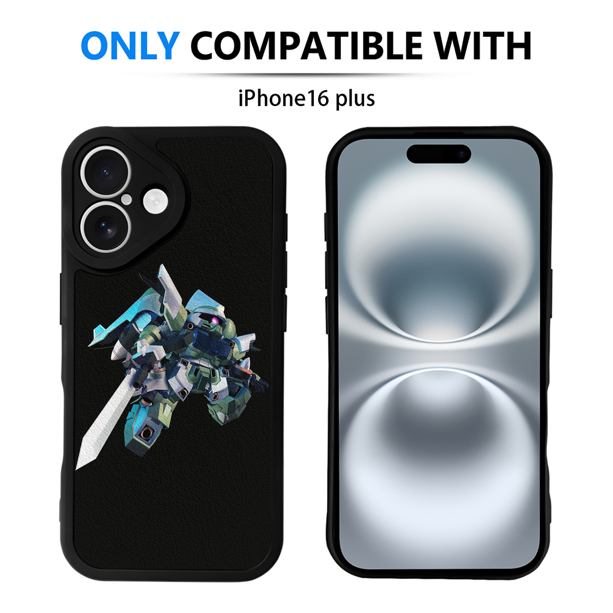 （画像用） 機動戦士ガンダム Mobile Suit Gundam 【iPhone 16シリーズ対応】シリコンスマホケース（レザー調） 材質：シリコン